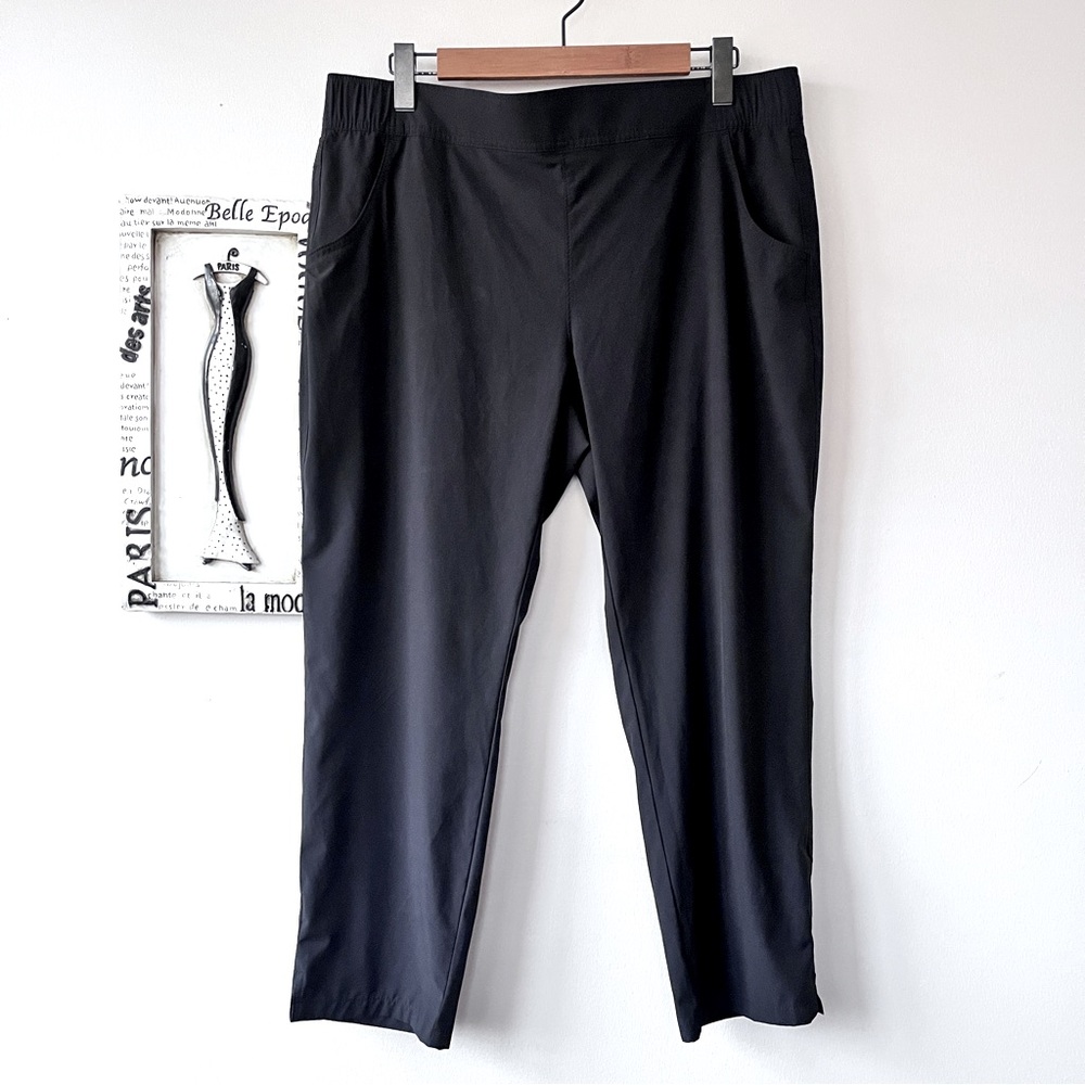 Eddie Bauer Women's Departure Black Ankle Pants Size XL